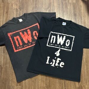Vintage NWO Men’s large T-shirt bundle NWO wolfpac - 1998